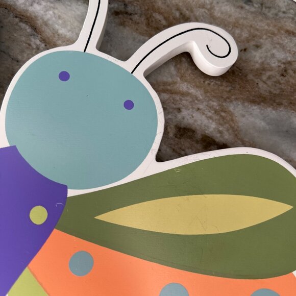 Kids Line Whirligig Jenny Faw Wall Hanging Decor Lot Turtle Butterfly Bee - Picture 13 of 13